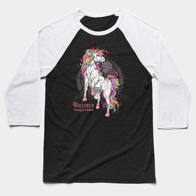 Unicorn Unicorn313 magic Baseball T-Shirt by Olegpavlovmmo